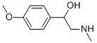 structure of CAS# 58777-87-0, 1-(4-Methoxy-Phenyl)-2-Methylamino-Ethanol;1-(4-METHOXY-PHENYL)-2-METHYLAMINO-ETHANOL