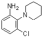 structure of CAS# 58785-06-1, 3-Chloro-2-(1-Piperidinyl)Aniline;(3-chloro-2-piperidin-1-ylphenyl)amine;3-chloro-2-(1-piperidinyl)aniline;3-chloro-2-(piperidin-1-yl)aniline