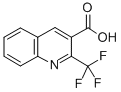 structure of CAS# 587886-26-8, 2-(Trifluoromethyl)Quinoline-3-Carboxylic Acid;3-Quinolinecarboxylic Acid, 2-(Trifluoromethyl)-;2-(TRIFLUOROMETHYL)QUINOLINE-3-CARBOXYLIC ACID