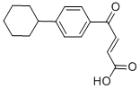 结构式 CAS# 58897-74-8, 3-(4-环己基苯甲酰基)丙烯酸