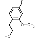 结构式 CAS# 589755-50-0, 2-(4-氟-2-甲氧基苯基)乙醇