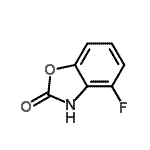 structure of CAS# 590422-12-1, 4-Fluoro-1,3-Benzoxazol-2(3H)-One;2(3H)-Benzoxazolone,4-fluoro-;4-fluorobenzo[d]oxazol-2(3H)-one