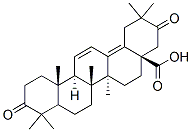 CAS 登录号：59076-79-8， (4aR,6aS,6aS,6bR,8aS,12aS)-2,2,6a,6b,9,9,12alpha-七甲基-3,10-二氧代-1,4,5,6,6a,7,8,8a,11,12-十氢苉-4alpha-羧酸