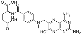 structure of CAS# 5939-37-7, 7-Hydroxy Methotrexate;2-[[4-[(2,4-Diamino-7-Oxo-8H-Pteridin-6-Yl)Methyl-Methyl-Amino]Benzoyl]Amino]Pentanedioic Acid;2-[[[4-[(2,4-Diamino-7-Oxo-8H-Pteridin-6-Yl)Methyl-Methylamino]Phenyl]-Oxomethyl]Amino]Pentanedioic Acid;2-[[4-[(2,4-Diamino-7-Keto-8H-Pteridin-6-Yl)Methyl-Methyl-Amino]Benzoyl]Amino]Glutaric Acid