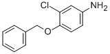 structure of CAS# 59404-86-3, 4-Benzyloxy-3-Chloroaniline;Benzenamine, 3-Chloro-4-(Phenylmethoxy)-;4-BENZYLOXY-3-CHLOROANILINE  96