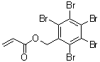 structure of CAS# 59447-55-1, Pentabromobenzyl Acrylate;Prop-2-Enoic Acid (2,3,4,5,6-Pentabromophenyl)Methyl Ester;Acrylic Acid (2,3,4,5,6-Pentabromobenzyl) Ester