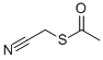 structure of CAS# 59463-56-8, Cyanomethyl Ethanethioate;Ethanethioic Acid, S-(Cyanomethyl) Ester;ACETYLMERCAPTO METHYLCYANID;ACETYLTHIOACETONITRILE  97%