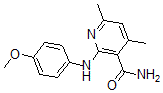 CAS#: 5947-50-2， 2-[(4-Methoxyphenyl)amino]-4,6-dimethylpyridine-3-carboxamide