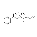 结构式 CAS# 594815-53-9, 乙基2,2-二甲基-4-氧代-4-苯基丁酸酯