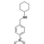 structure of CAS# 59507-51-6, N-(4-Nitrobenzyl)Cyclohexanamine;cyclohexyl[(4-nitrophenyl)methyl]amine;N-(4-nitrobenzyl)cyclohexanamine;AG-690/33385059