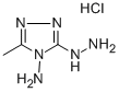 结构式 CAS# 59545-76-5, 3-肼基-5-甲基-4H-1,2,4-三唑-4-胺盐酸盐