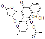 CAS#: 59554-11-9， (5R,3aR,11bR)-4'alpha-Acetyloxy-3',3a,4',5',6',11b-Hexahydro-3'alpha,7-Dihydroxy-6'beta-Methylspiro[5H-Furo[3,2-b]Naphtho[2,3-d]Pyran-5,2'-[2H]Pyran]-2,6,11(3H)-Trione