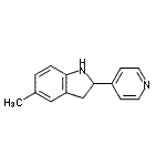 CAS 登录号：595547-88-9， 5-甲基-2-(4-吡啶基)吲哚啉