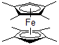 structure of CAS# 59568-28-4, Bis(Tetramethylcyclopentadienyl)Iron;Bis(Tetramethylcyclopentadienyl)Iron, Min. 98%;Bis(Tetramethylcyclopentadienyl)Iron,Min.98%;Bis(Tetramethylcyclopentadienyl)Iron, 98+%