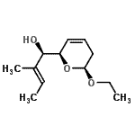 CAS 登录号：596093-21-9， (1R,2E)-1-[(2R,6S)-6-乙氧基-5,6-二氢-2H-吡喃-2-基]-2-甲基-2-丁烯-1-醇