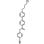 CAS 登录号：59662-53-2， 4-氰基苯基4'-戊基-4-联苯羧酸酯