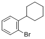 structure of CAS# 59734-92-8, 1-Bromo-2-Cyclohexylbenzene;1-BROMO-2-CYCLOHEXYLBENZENE;2-Cyclohexylbromobenzene