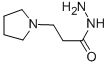 structure of CAS# 59737-32-5, 3-Pyrrolidin-1-Ylpropanohydrazide;3-(1-Pyrrolidin-1-Iumyl)Propanehydrazide;3-Pyrrolidin-1-Ium-1-Ylpropionohydrazide;Zinc00260481