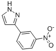 structure of CAS# 59843-77-5, 3-(3-Nitrophenyl)Pyrazole;3-(3-NITRO-PHENYL)-1H-PYRAZOLE;3-(3-NITROPHENYL)PYRAZOLE