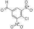 structure of CAS# 59893-50-4, 4-Chloro-3,5-Dinitrobenzaldehyde;4-Chloro-3,5-Dinitrobenzaldehyde