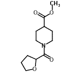 CAS 登录号：600159-85-1， 甲基1-(四氢-2-呋喃基羰基)-4-哌啶羧酸酯