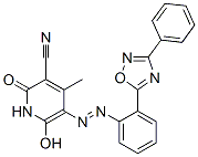 CAS#: 60024-34-2， 1,2-Dihydro-6-Hydroxy-4-Methyl-2-Oxo-5-[[2-(3-Phenyl-1,2,4-Oxadiazol-5-Yl)Phenyl]Azo]Nicotinonitrile