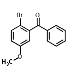 structure of CAS# 60080-98-0, (2-Bromo-5-Methoxyphenyl)(Phenyl)Methanone;2-Bromo-5-methoxybenzophenone;MFCD00672036