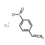 structure of CAS# 60081-73-4, Sodium 4-Vinylbenzenesulfinate;4-Vinylbenzenesulfinic Acid Sodium Salt