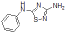 structure of CAS# 60093-15-4, N5-Phenyl-1,2,4-Thiadiazole-3,5-Diamine;3-AMINO-5-PHENYLAMINO-1,2,4-THIADIAZOLE