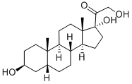 CAS#: 601-03-6， 3beta,17,21-Trihydroxy-5beta-Pregnan-20-One