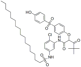 CAS#: 60247-61-2， N-[2-Chloro-5-[(Hexadecylsulphonyl)Amino]Phenyl]-2-[4-[(4-Hydroxyphenyl)Sulphonyl]Phenoxy]-4,4-Dimethyl-3-Oxovaleramide