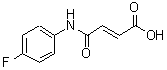 结构式 CAS# 60252-79-1, (2E)-4-[(4-氟苯基)氨基]-4-氧代-2-丁烯酸