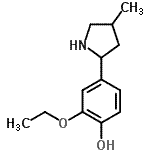 CAS#: 603090-30-8， 2-Ethoxy-4-(4-methyl-2-pyrrolidinyl)phenol