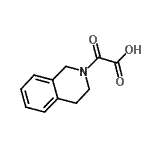 结构式 CAS# 603097-44-5, 3,4-二氢-2(1H)-异喹啉基(氧代)乙酸