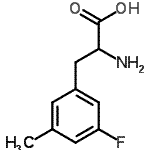 structure of CAS# 603106-28-1, 3-Fluoro-5-methylphenylalanine;MFCD05227967