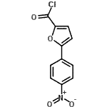 结构式 CAS# 60335-99-1, 5-(4-硝基苯基)-2-糠酰氯