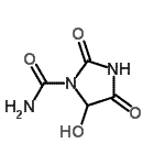 CAS 登录号：60431-35-8， 5-羟基-2,4-二氧代-1-咪唑烷甲酰胺