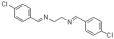 structure of CAS# 60434-95-9, N1,N2-Bis[(4-Chlorophenyl)Methylene]-1,2-Ethanediamine;1-(4-Chlorophenyl)-N-[2-[(4-Chlorophenyl)Methyleneamino]Ethyl]Methanimine;(4-Chlorobenzylidene)-[2-[(4-Chlorobenzylidene)Amino]Ethyl]Amine;Nsc12830