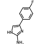 结构式 CAS# 60472-17-5, 5-(4-氟苯基)-1H-咪唑-2-胺