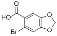 structure of CAS# 60546-62-5, 6-Bromo-3,4-Methylenedioxybenzoic Acid;6-Bromo-3,4-Methylenedioxybenzoic Acid;Nsc127707;St5446520