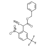 structure of CAS# 605668-92-6, Benzyl cyano[2-nitro-5-(trifluoromethyl)phenyl]acetate;Benzyl ¦Á-cyano-2-nitro-5-(trifluoromethyl)phenylacetate;benzyl 2-cyano-2-(2-nitro-5-(trifluoromethyl)phenyl)acetate;BENZYL Î‘-CYANO-2-NITRO-5-(TRIFLUOROMETHYL)PHENYLACETATE