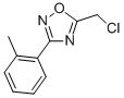 structure of CAS# 60580-24-7, 5-(Chloromethyl)-3-(2-Methylphenyl)-1,2,4-Oxadiazole;Zinc03399146