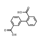 结构式 CAS# 606-75-7, 2,3'-联苯二甲酸