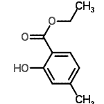 structure of CAS# 60770-00-5, Ethyl 2-Hydroxy-4-Methylbenzoate
