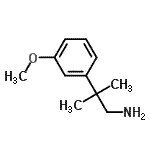 结构式 CAS# 60812-46-6, 2-(3-甲氧基苯基)-2-甲基-1-丙胺