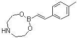 structure of CAS# 608534-31-2, 2-[(E)-2-(4-Methylphenyl)vinyl]-1,3,6,2-dioxazaborocane;2-[(1E)-2<wbr>-(4-methy<wbr>lphenyl)v<wbr>inyl]-1,3<wbr>,6,2-diox<wbr>azaborape<wbr>rhydrooci<wbr>ne;4-Methyl-¦Â-styrylboronic acid diethanolamine ester;4-METHYL-Î’-STYRYLBORONIC ACID DIETHANOLAMINE ESTER
