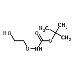 structure of CAS# 609805-97-2, 2-Methyl-2-propanyl (2-hydroxyethoxy)carbamate;tert-butyl 2-hydroxyethoxycarbamate