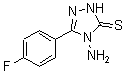 structure of CAS# 61019-25-8, 4-Amino-5-(4-Fluorophenyl)-2,4-Dihydro-3H-1,2,4-Triazole-3-Thione;Zinc00408216;Ak-245/11130006;St5214336