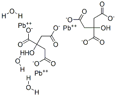 结构式 CAS# 6107-83-1, 柠檬酸铅(II)三水合物