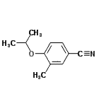 结构式 CAS# 610797-50-7, 4-异丙氧基-3-甲基苯甲腈